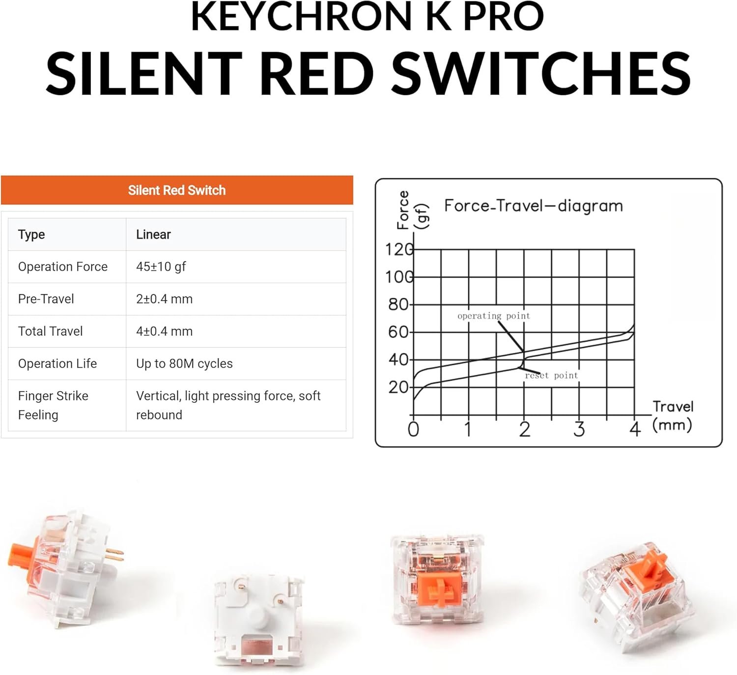 Keychron K10 Pro Wireless Custom Mechanical Keyboard, QMK Programmable Bluetooth 100% Layout with Silent Red Switch White Backlight Compatible with Mac Windows Linux - Image 4